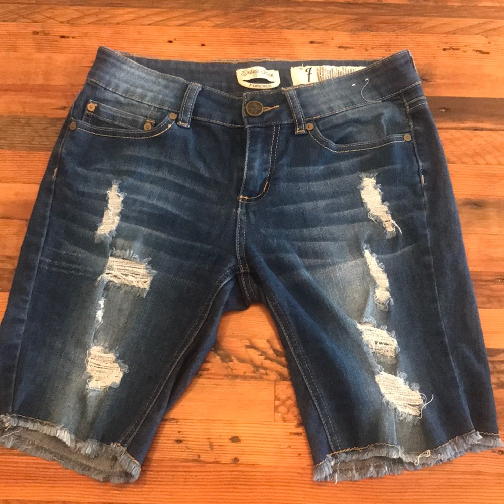 Denim shorts